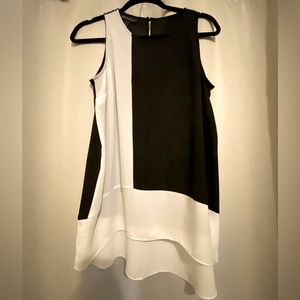 INC woman’s top, size 6, black & white